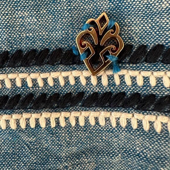 Hatley Marin Shift Dress Linen Blend Chambray Shift Dress Size Small - Picture 11 of 14